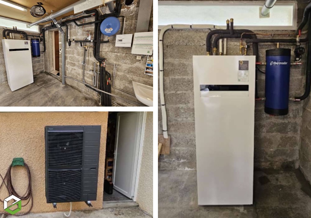 Installation d'une pompe à chaleur AIR/EAU PANASONIC - RGE QualiPAC-Morbihan (56)