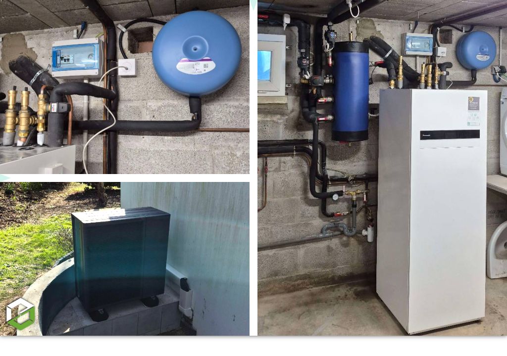 Installation d'une pompe à chaleur AIR EAU PANASONIC - RGE QualiPAC