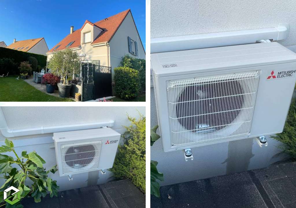 Consultez la chantier : installation d'un climatiseur réversible mitsubishi - rge qualipac