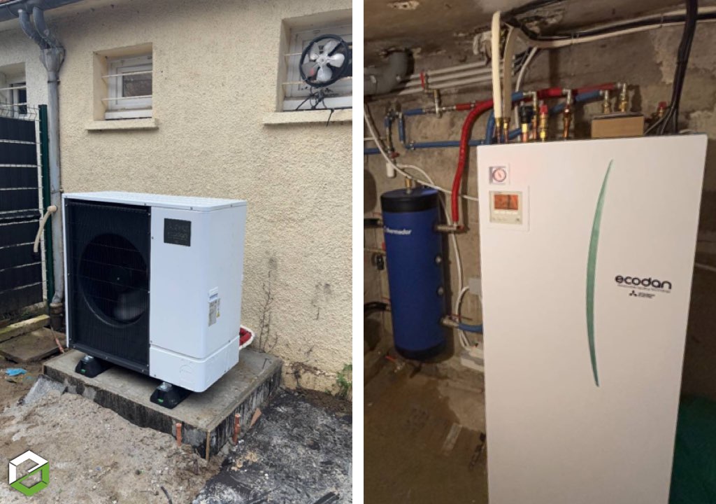 installation d'une pac air-eau sur plancher réversible dans le cadre d'une rénovation globale