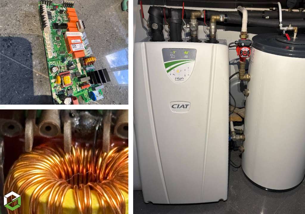 Consultez la chantier : dépannage d'une pac géothermique ciat caleo  ageo 50 ah-erreur d3.1 d1.2
