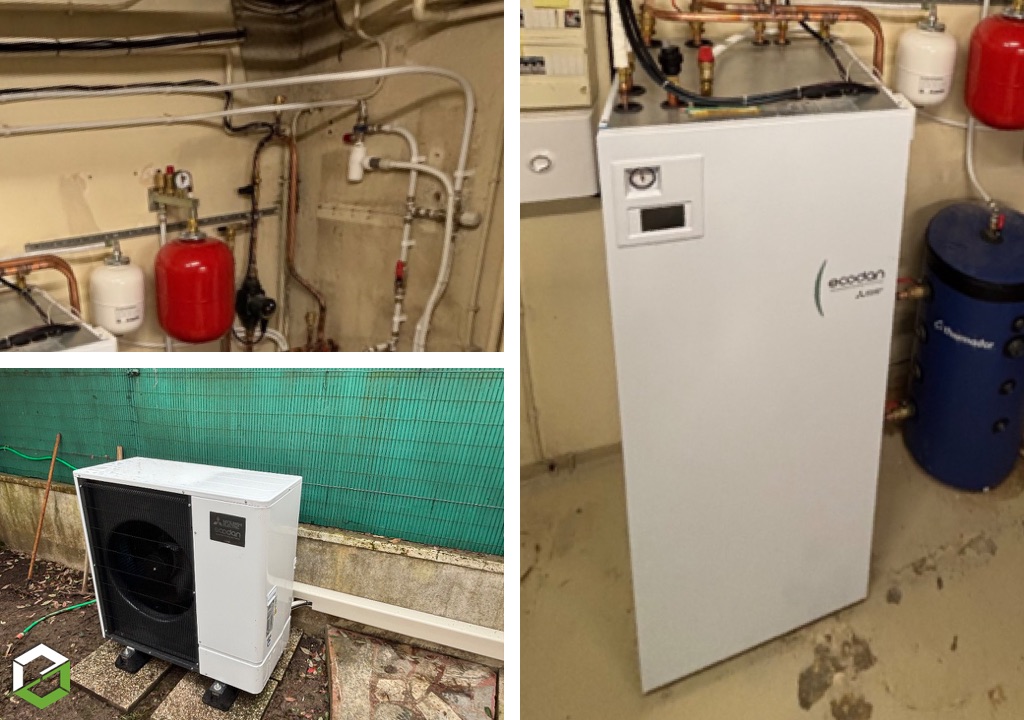 Installation d’une PAC AIR-EAU pour le chauffage et l’eau chaude