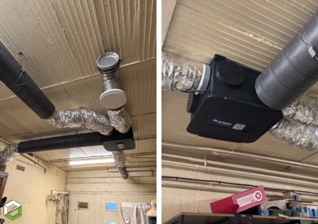 Consultez la chantier : installation d’une vmc hygroréglable renson healthbox go