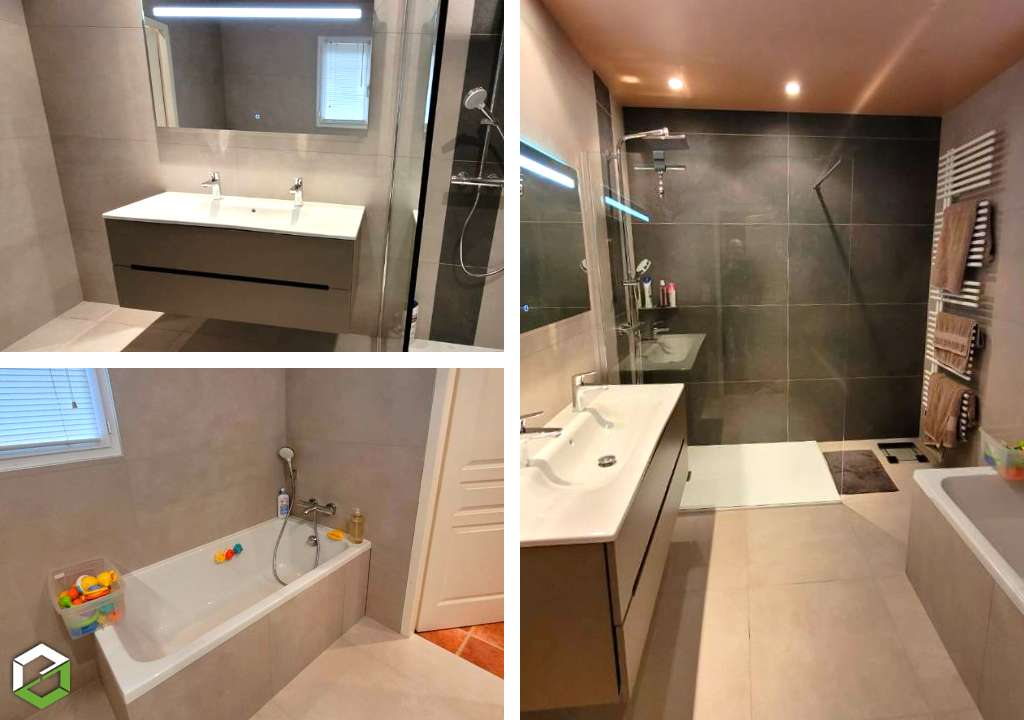 RENOVATION TOTALE D'UNE SALLE DE BAIN - Entreprise RGE