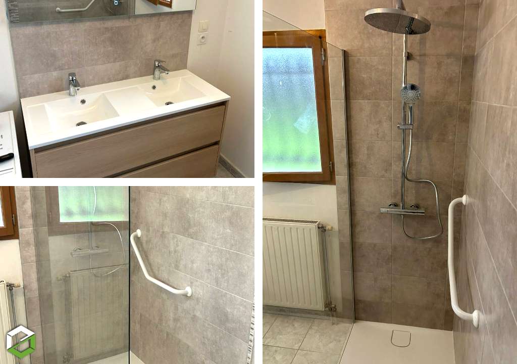 aménagement d'une salle de bain moras - entreprise rge