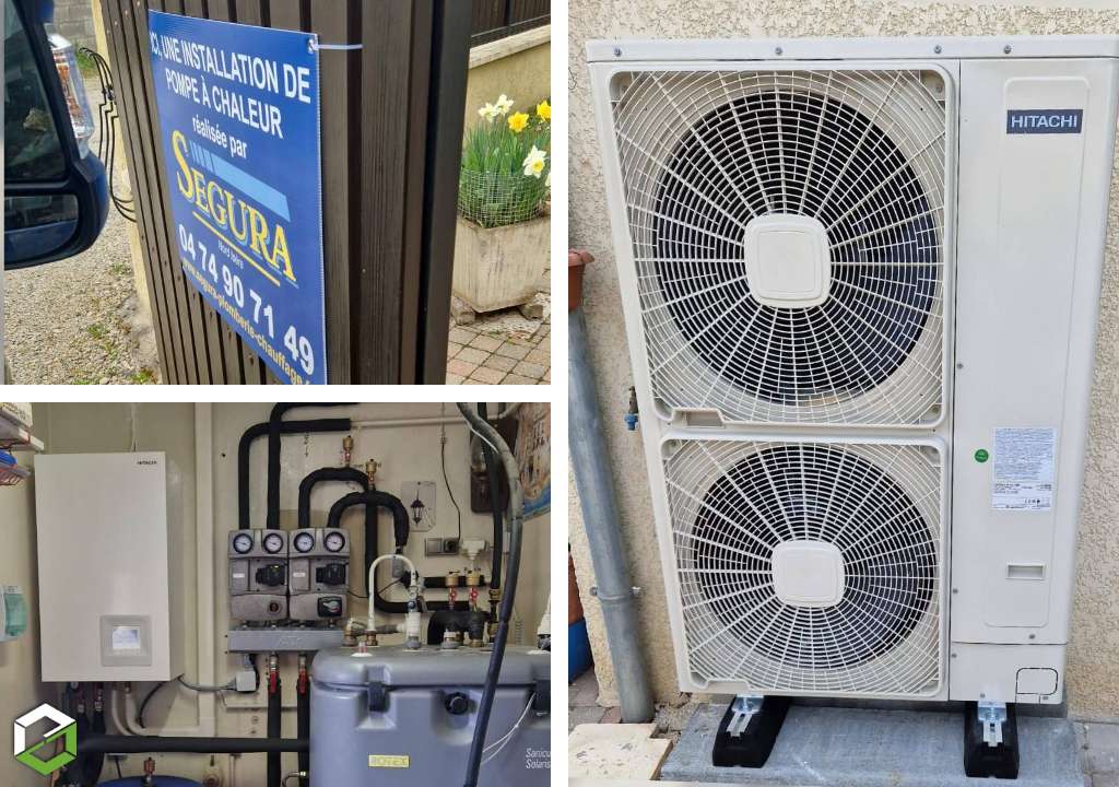 installation d'une pompe à chaleur hitachi - entreprise rge qualipac