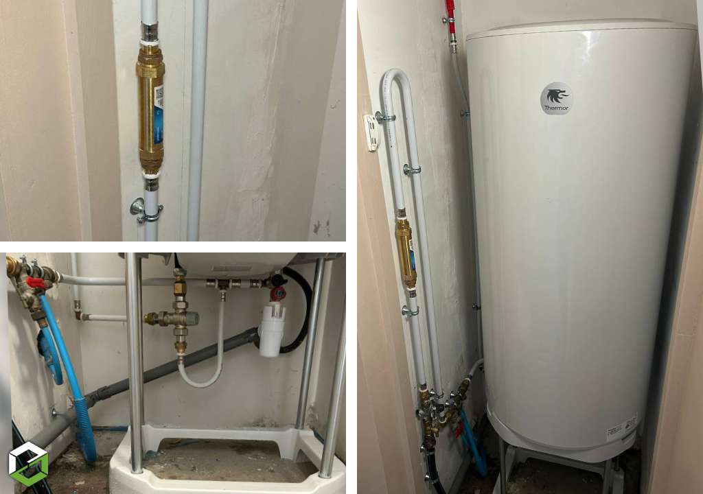Consultez la chantier : remplacement d'un chauffe-eau thermor et installation d'un système anti tartre edya - entreprise rge