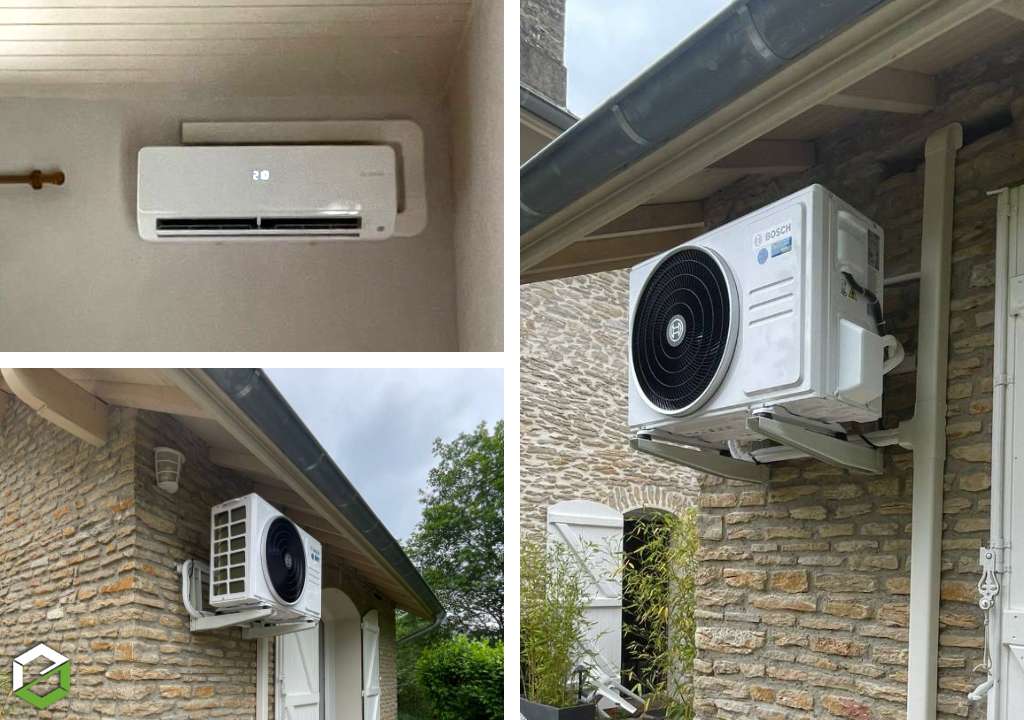 Consultez la chantier : installation d'une climatisation bosch 6000i 3.5kw dans une maison à crémieu