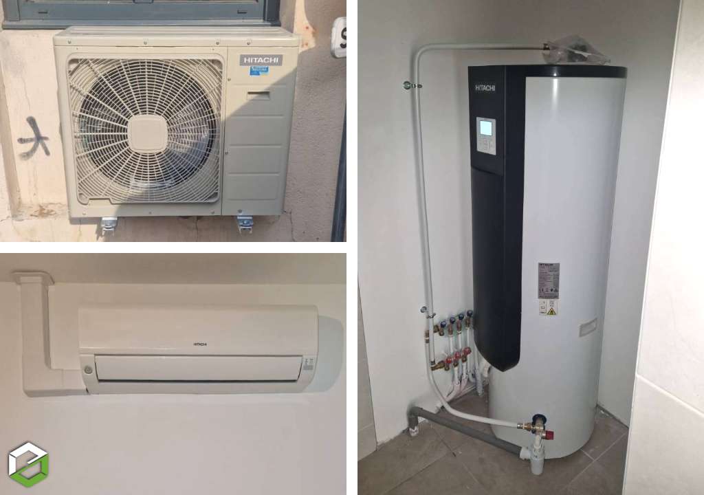 Consultez la chantier : installation d'un système triple c hitachi dans un appartement en rénovation - entreprise rge qualipac
