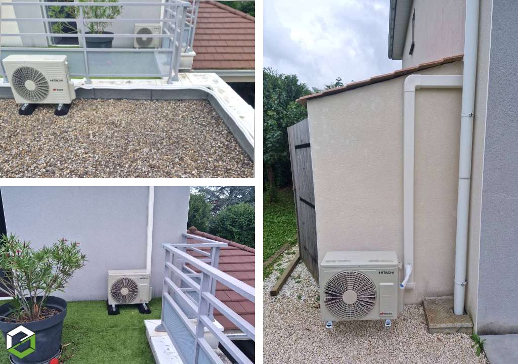 installation de climatisation hitachi dans une maison - entreprise rge qualipac