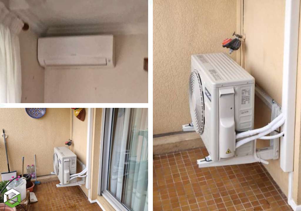 installation d'une climatisation réversible monosplit hitachi air home 400 3.5kw - entreprise rge qualipac
