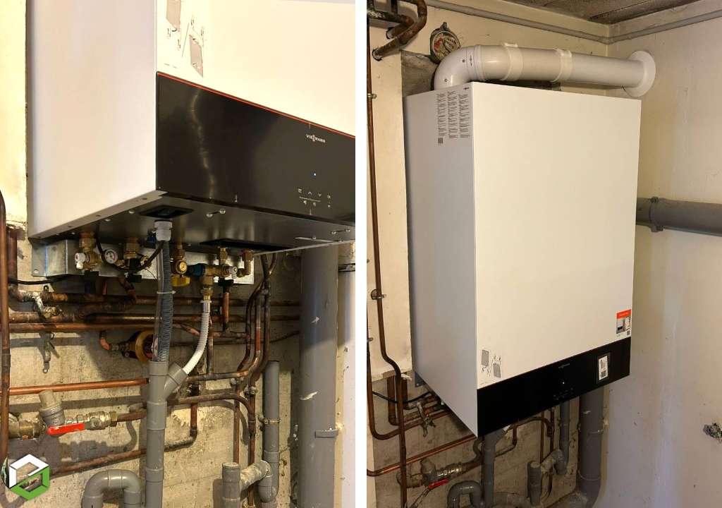 Consultez la chantier : installation d'une chaudière gaz condensation viessmann pour chauffage et eau chaude sanitaire