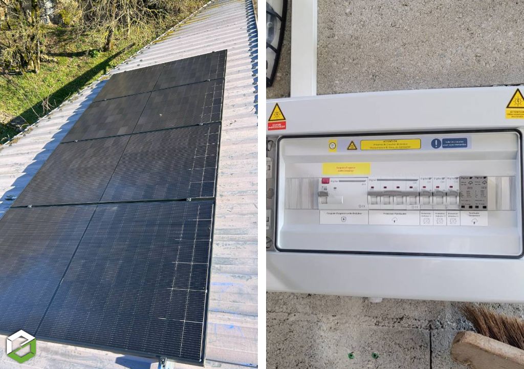 Consultez la chantier : installation de 6 kw de panneaux photovoltaïques