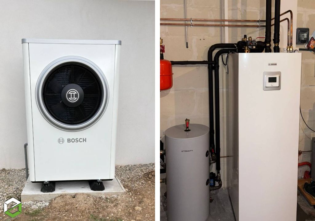 Consultez la chantier : remplacement d'une chaudière électrique par une pac bosch 7000