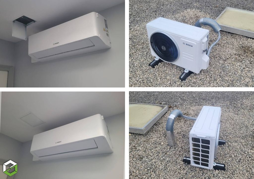 Installation d'une climatisation réversible MONOSPLIT BOSCH 7000i de 3.5kW