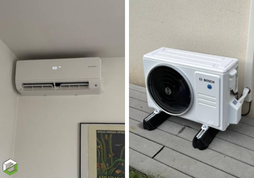 Installation d'une climatisation réversible BOSCH 6000i 2.6kW
