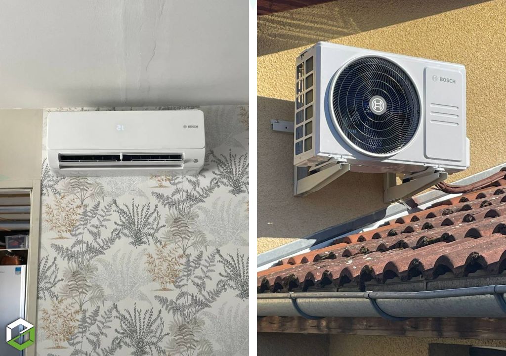 Consultez la chantier : installation d'une climatisation bosch 