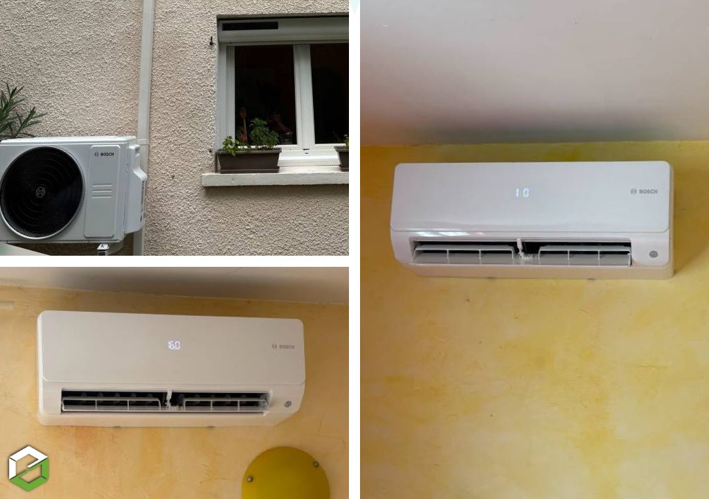 Pose d'une climatisation bi-split BOSCH 7000i  + splits 6000i