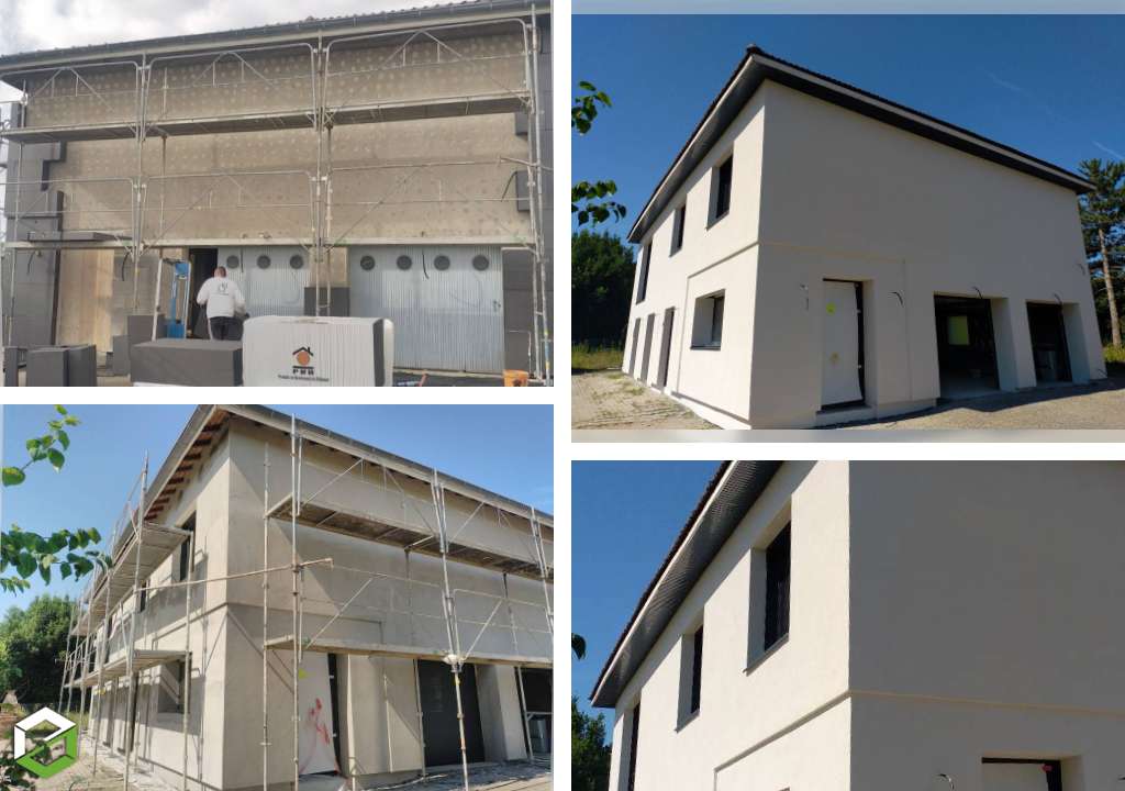 réalisation d'une isolation thermique par l'extérieur (ite) panneau polystyrène graphité - entreprise rge qualibat