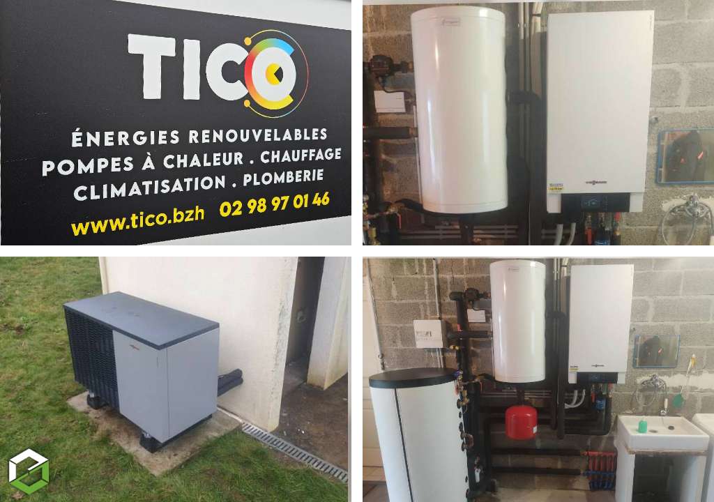Consultez la chantier : remplacement d'une chaudière fioul par une pompe à chaleur viessmann vitocal 200s 8 kw