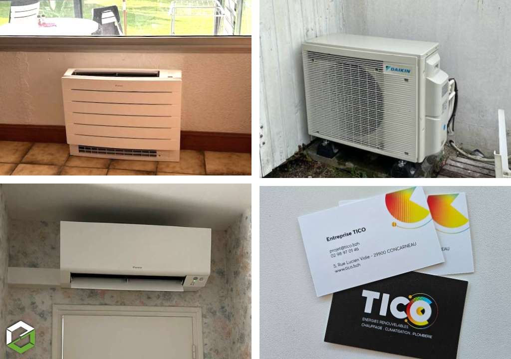 Consultez la chantier : installation d'une pompe à chaleur air/air réversible daikin 3mxm68 multisplit - entreprise rge qualipac