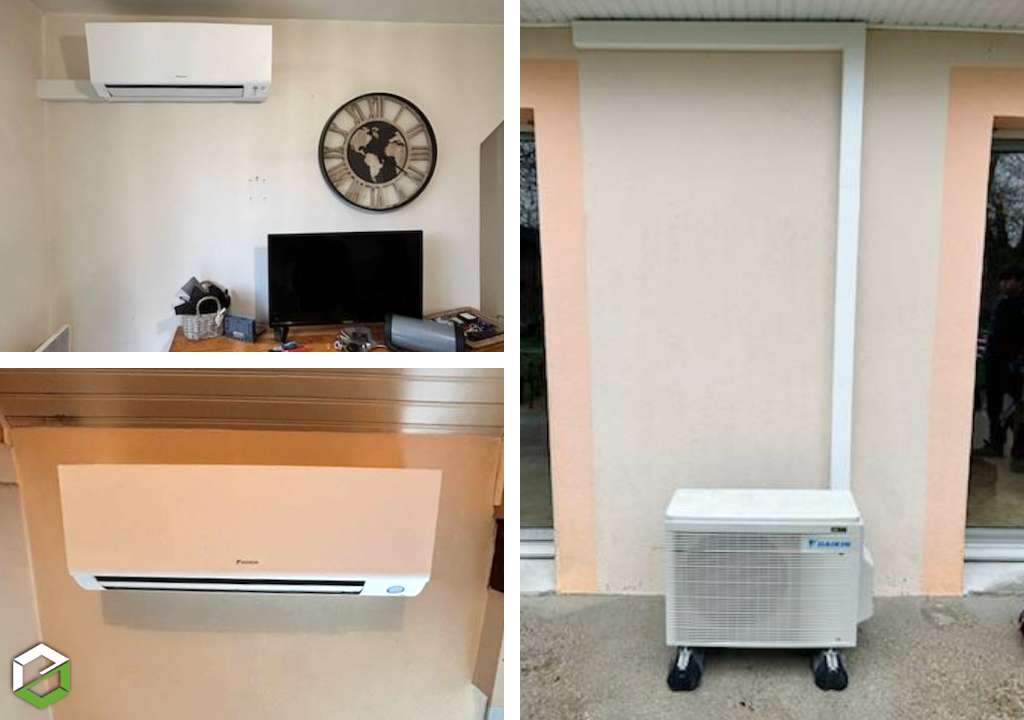 Consultez la chantier : installation d'une climatisation réversible multi split daikin - entreprise rge qualipac