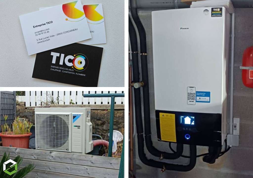 Consultez la chantier : installation d'une pompe à chaleur daikin altherma 3 r w taille 8  (pac) en remplacement d'une pompe à chaleur - rge qualipac
