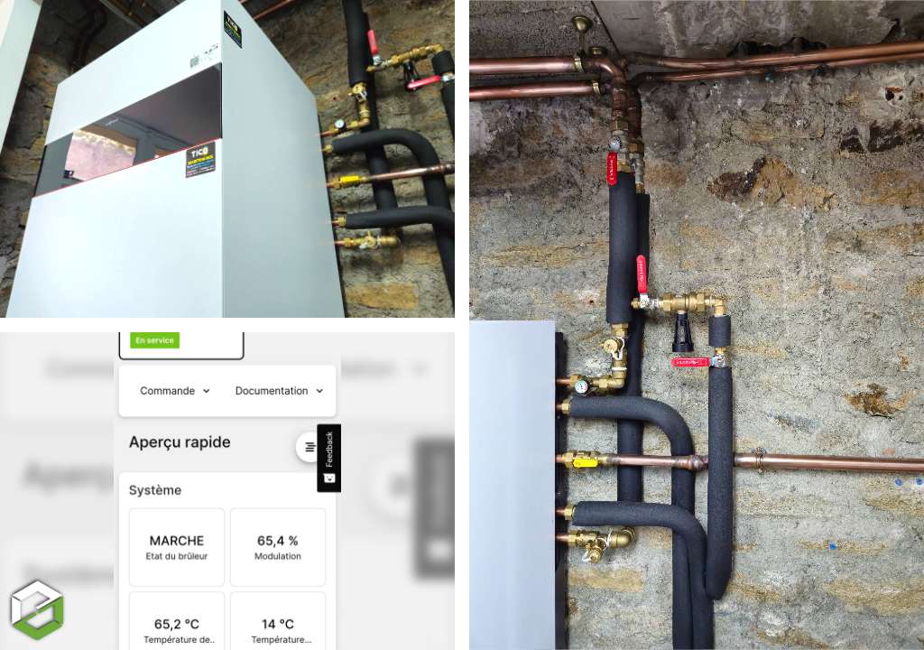installation d'une chaudière gaz à condensation viessmann vitodens 111f 32 kw en remplacement d'une chaudière basse température