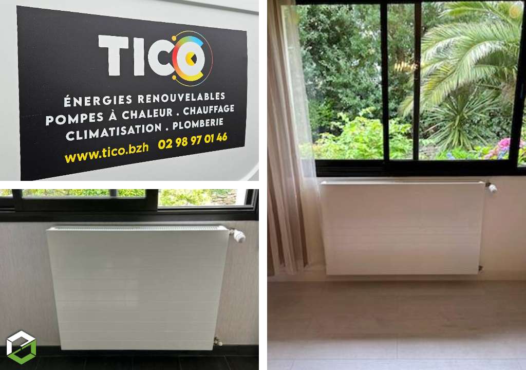 Remplacement de 2 radiateurs dans une maison