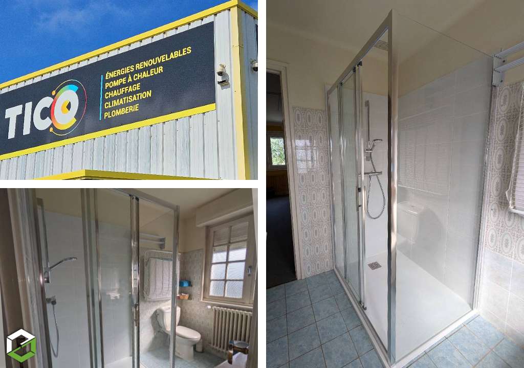 Consultez la chantier : rénovation d'une douche dans une maison à concarneau