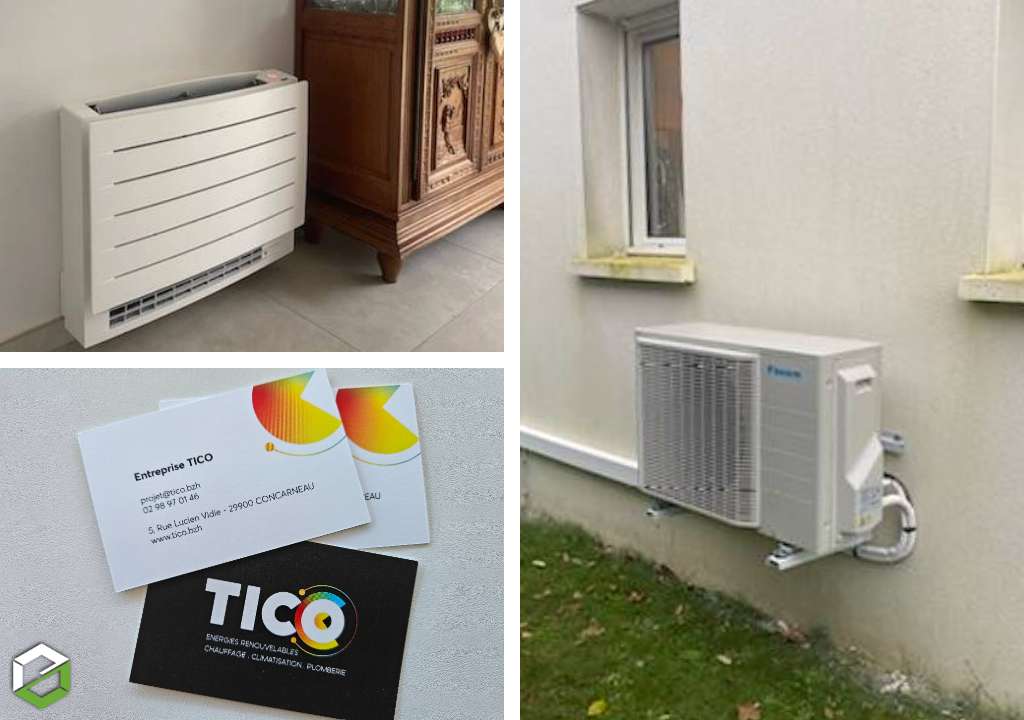Consultez la chantier : installation d'une climatisation réversible mutisplit daikin de 3.5kw - entreprise rge