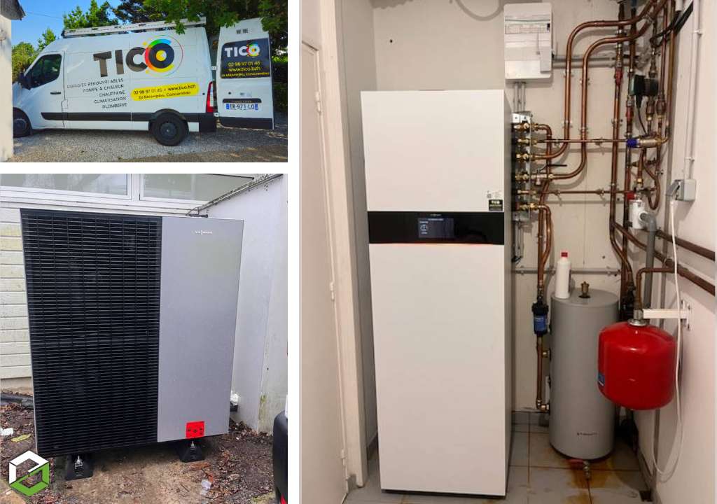 Installation d’une pompe à chaleur Viessmann Vitocal 151-A 16kW triphasé - RGE QUALIPAC
