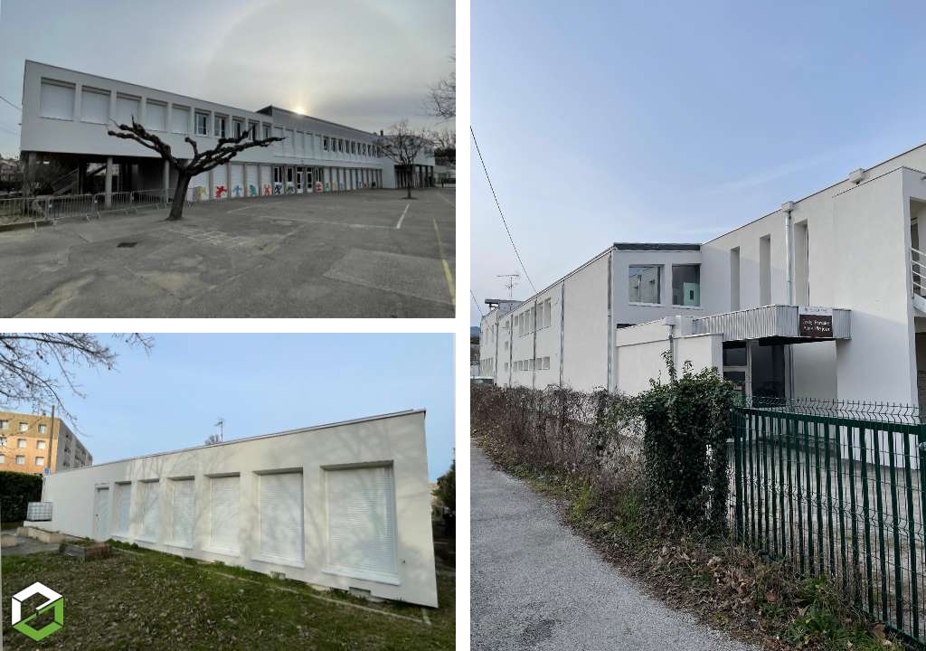 isolation thermique par l'extérieur d'une école en polystyrène expansé - rge qualibat