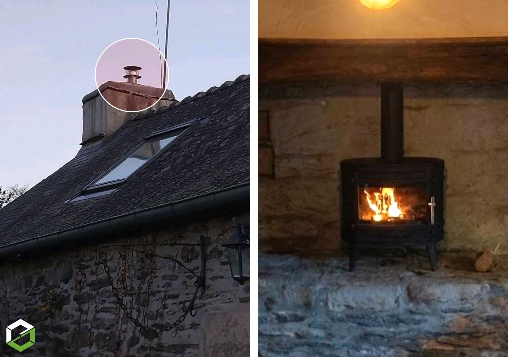 Remplacement d'un poêle à bois et remise en conformité - RGE Qualibois-Finistère (29)