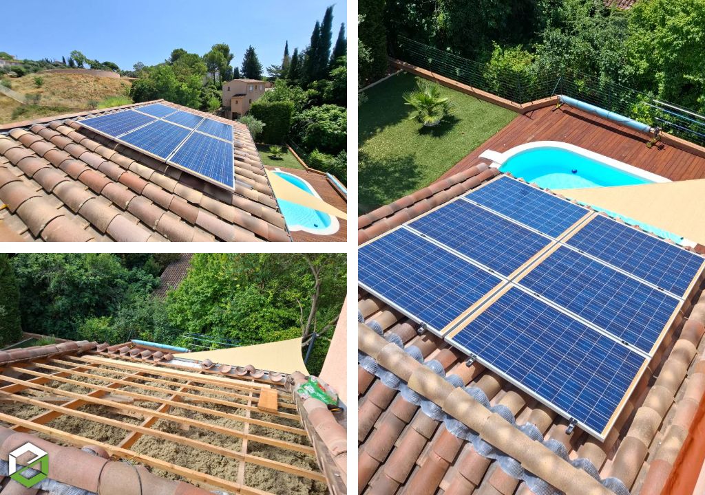 Consultez la chantier : reprise d'étanchéité d'une installation photovoltaïque en intégration de toiture