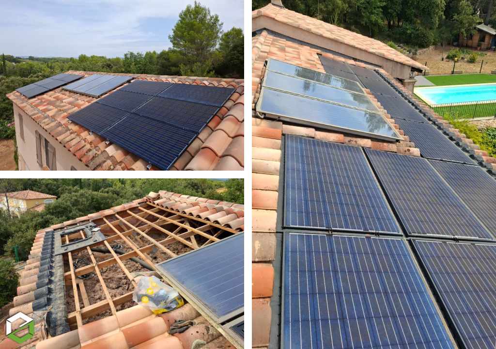 Reprise d'étanchéité d'une installation photovoltaïque intégrée au bâti (IAB)