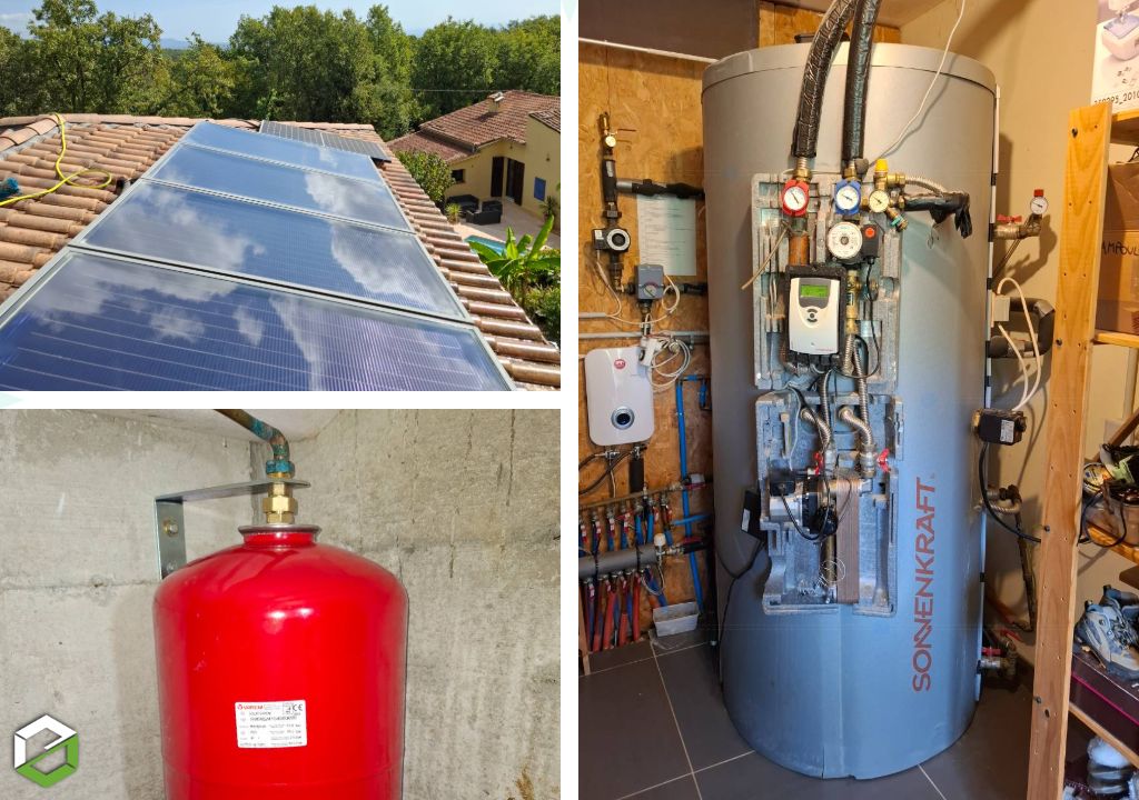 Entretien et dépannage d'un chauffe-eau solaire (CESI) Sonnenkraft