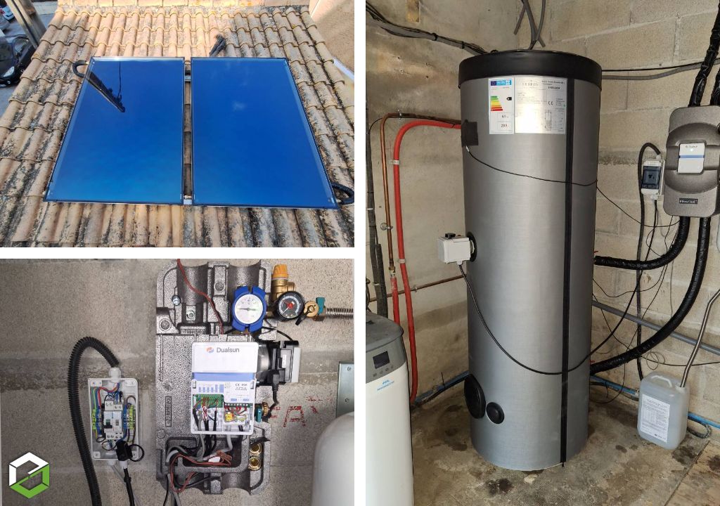 Remplacement complet d'un chauffe-eau solaire (CESI) après diagnostic de panne