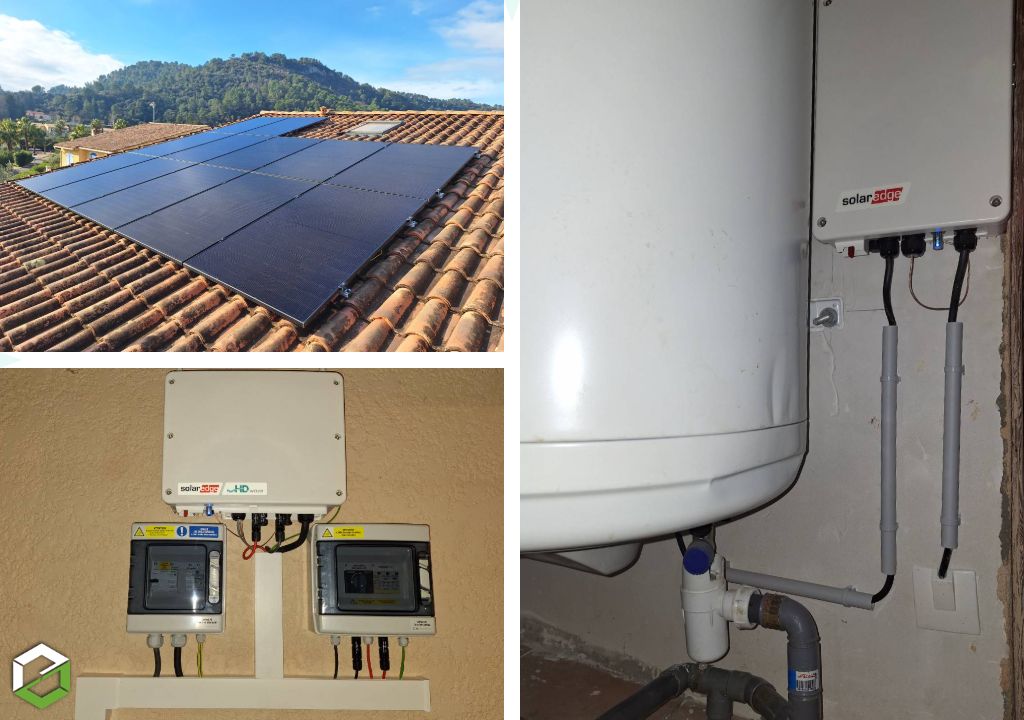 Installation photovoltaïque 6 kWc avec pilotage intelligent de l’eau chaude et reprise de tableau électrique