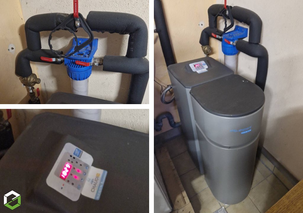 installation d'un adoucisseur d'eau mb expert - entreprise rge