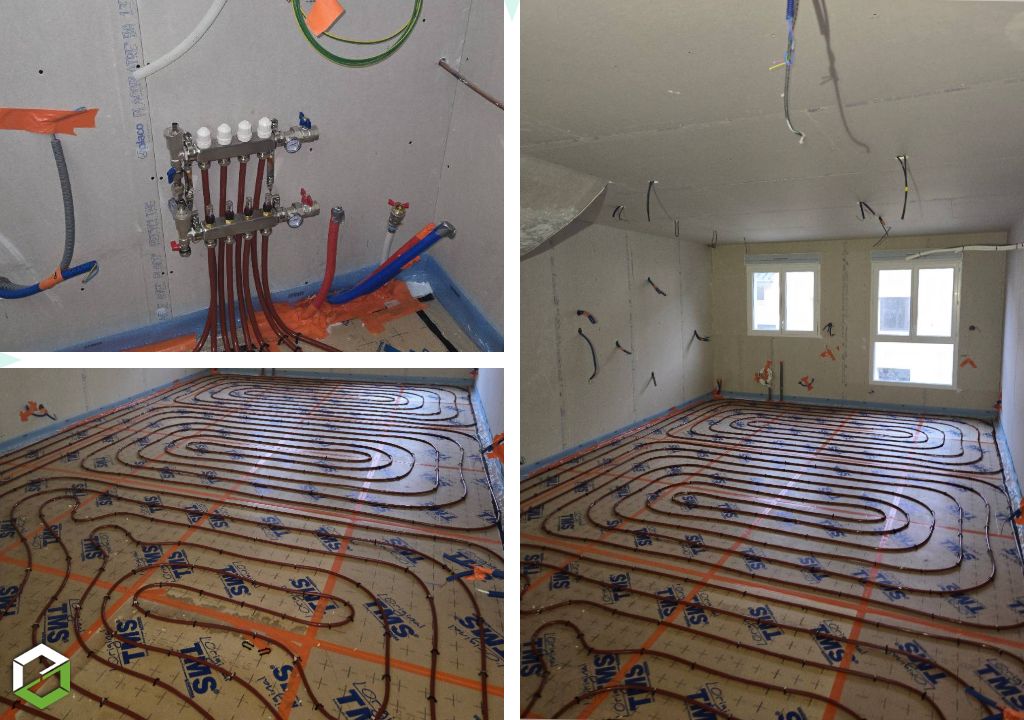 Réalisation d’un plancher chauffant hydraulique