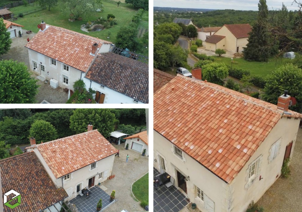 Consultez la chantier : réfection couverture tuile sur maison d'habitation