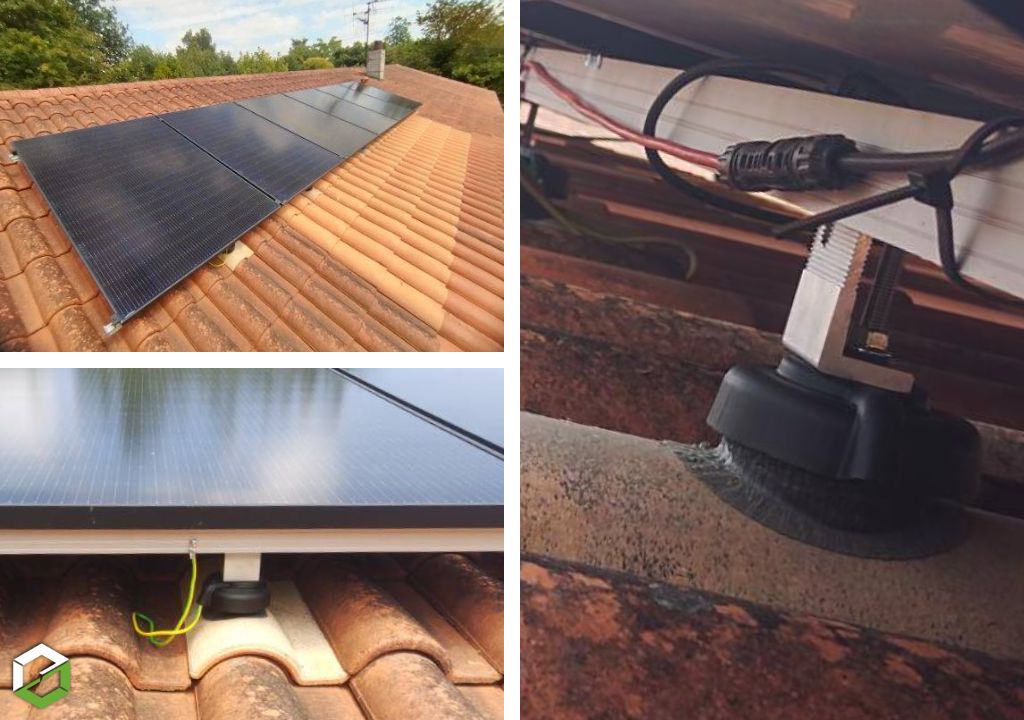 Remplacement de panneaux photovoltaïques - passage d'une installation intégrée à la toiture à une installation en surimposition