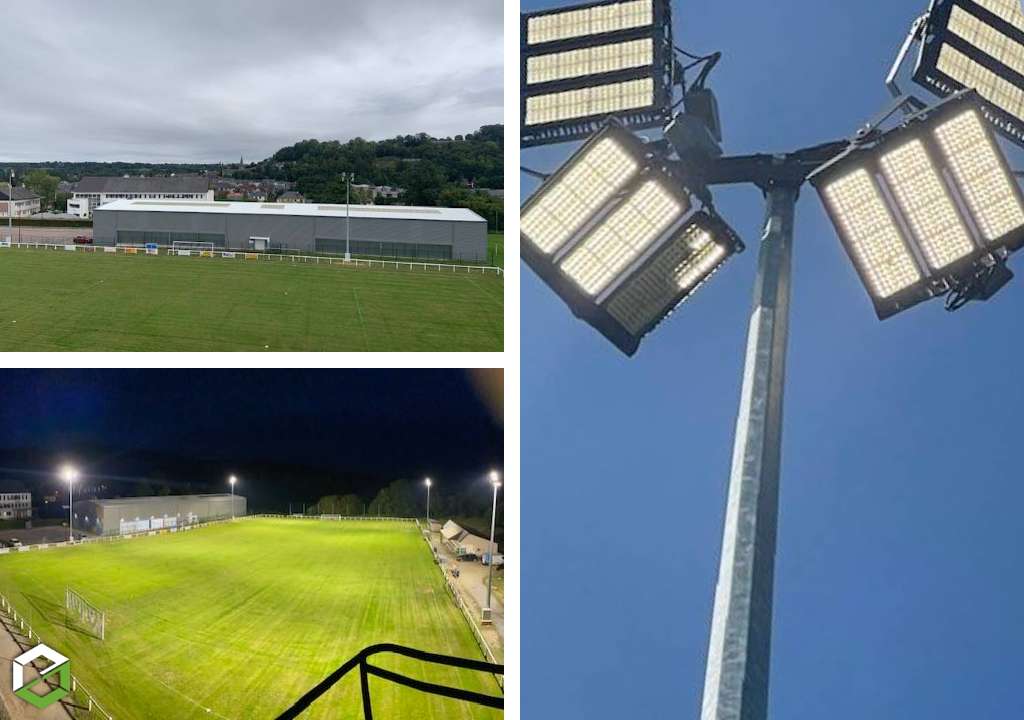 Modernisation d'éclairage pour un stade municipal - Projecteurs Led-Eure (27)