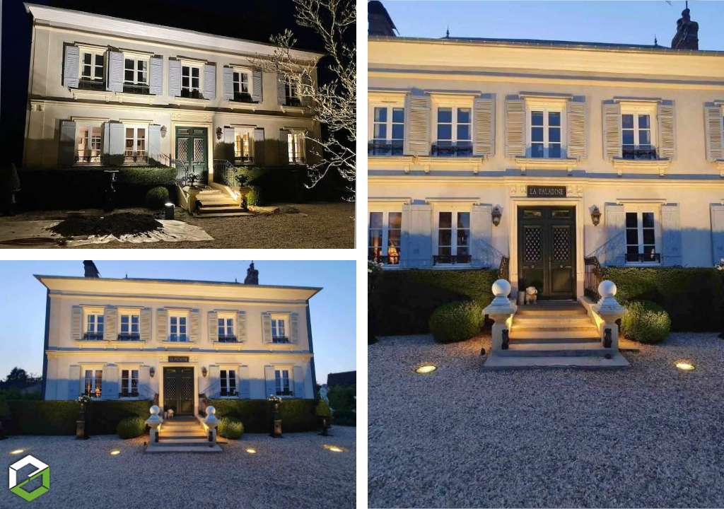 Éclairage d'une maison et de son jardin - Entreprise Qualifelec-Eure (27)