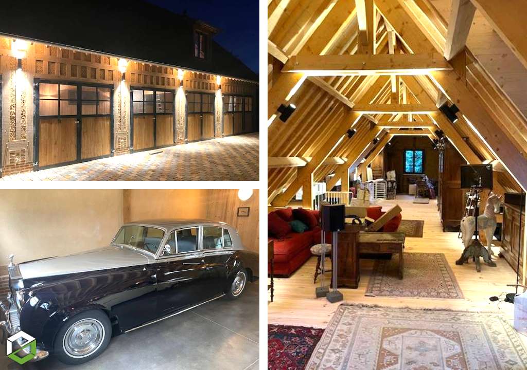 Eclairage Delta Dore d'une belle maison normande - Entreprise Qualifelec-Calvados (14)