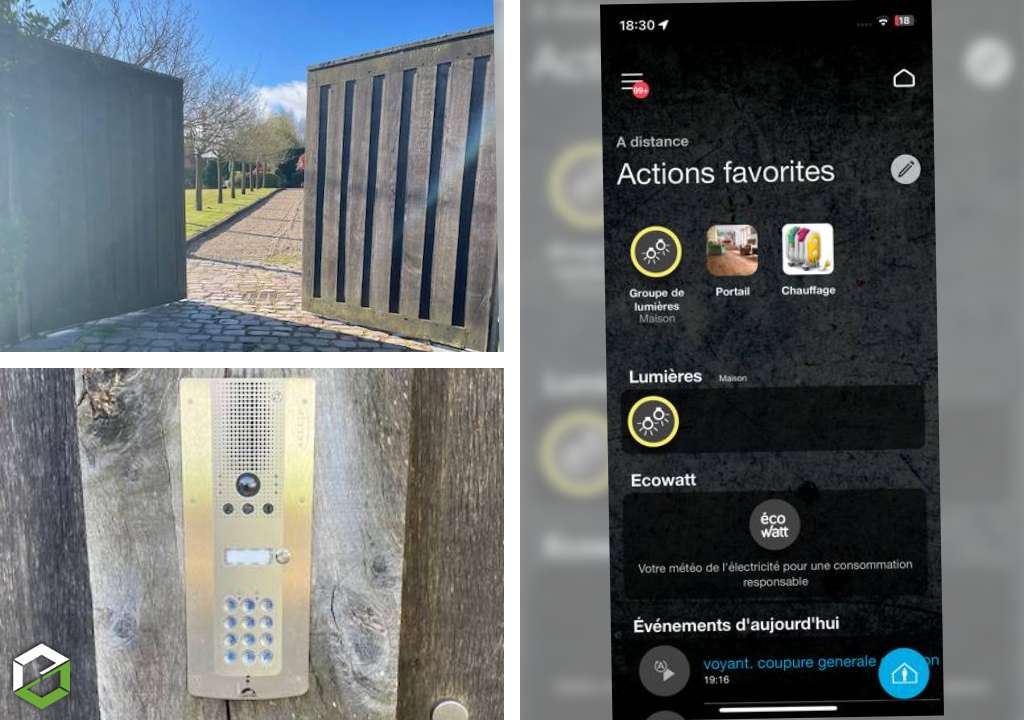 Motorisation d'un portail de grande largeur et hauteur Camé-Calvados (14)