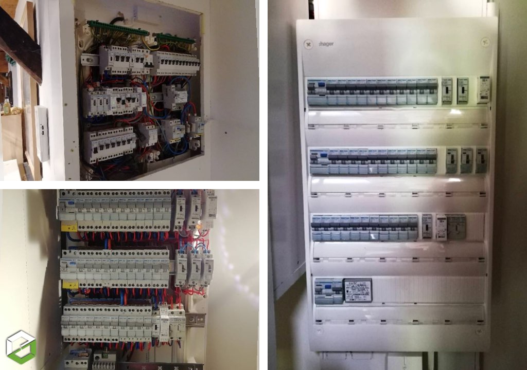 Mise en sécurité et déplacement d'un tableau électrique-Calvados (14)