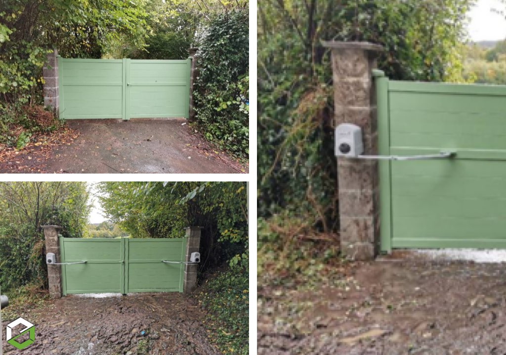 Remplacement de portail aluminium et motorisation -Calvados (14)