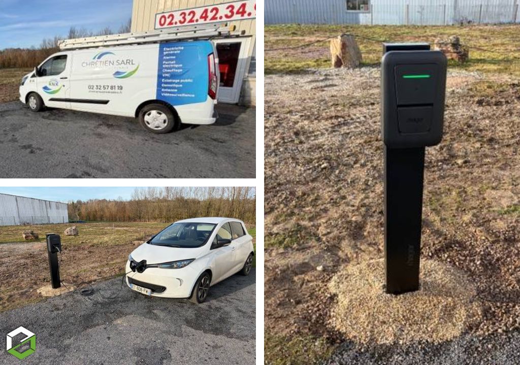 Pose borne de charge professionnelle pour véhicule électrique